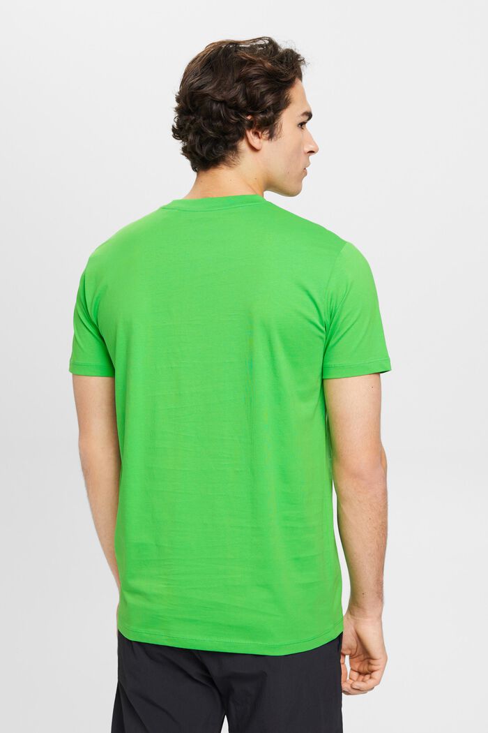 T-shirt van jersey met ronde hals, GREEN, detail image number 3