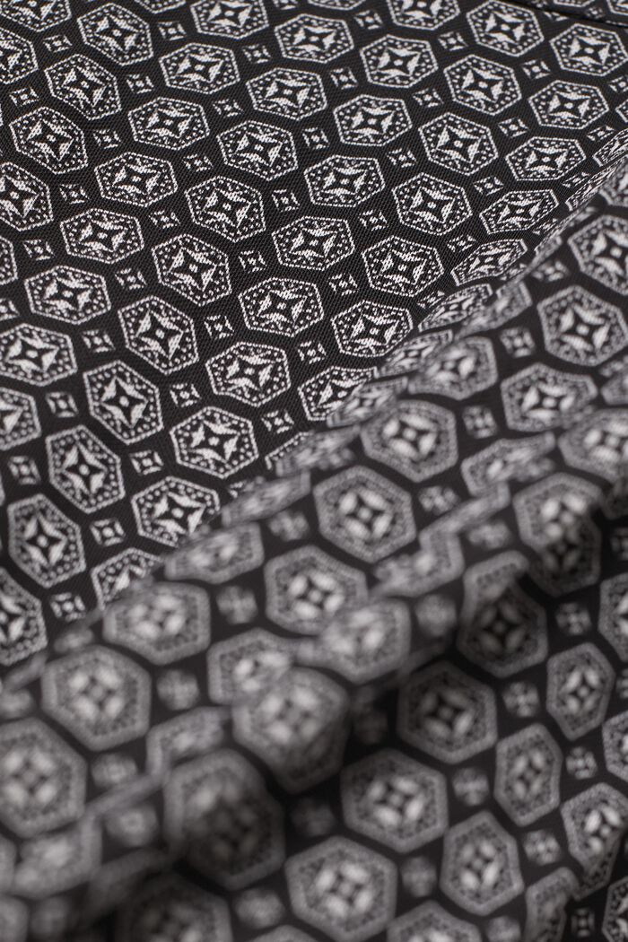 Kokerjurk van mesh met print, BLACK, detail image number 4