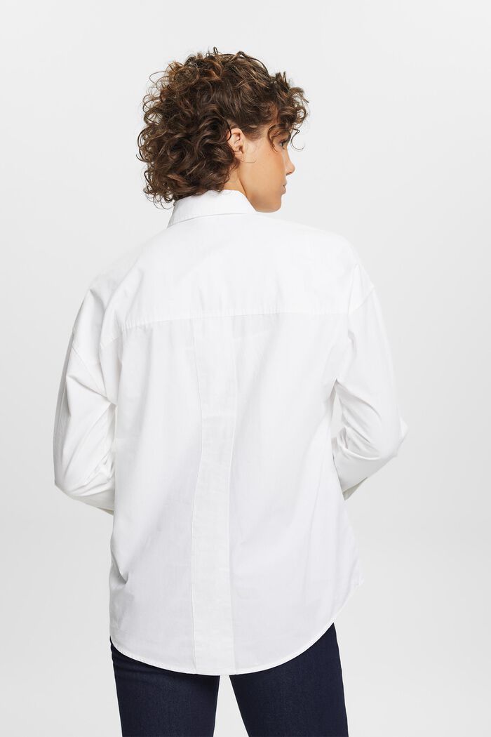 Oversized overhemdblouse, WHITE, detail image number 3