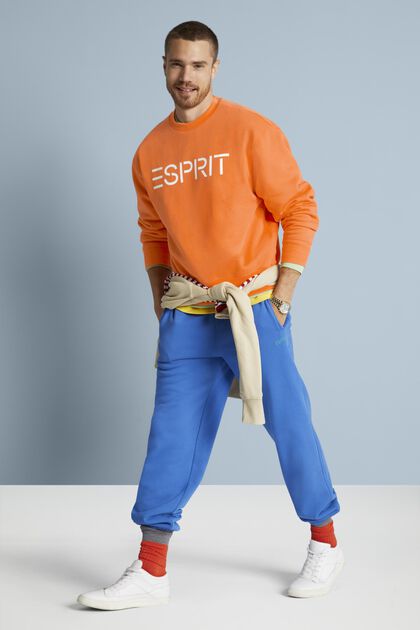 Uniseks logo-sweatshirt van katoenen fleece