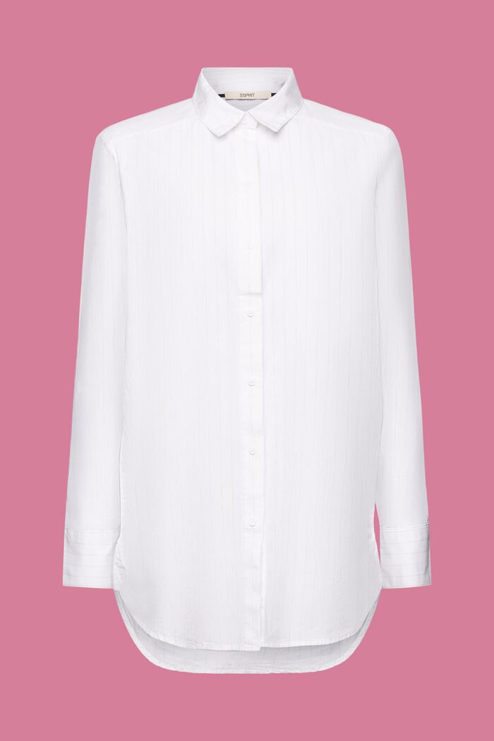 Overhemdblouse, 100% katoen, WHITE, detail image number 6