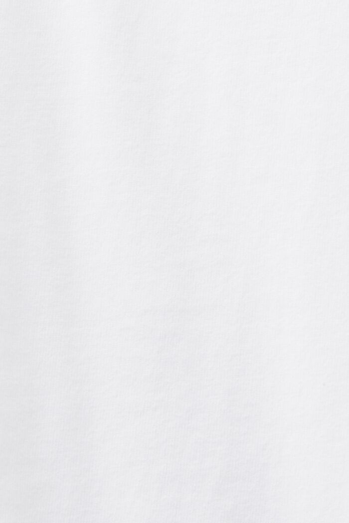 T-shirt met lange mouwen en ronde hals, WHITE, detail image number 5
