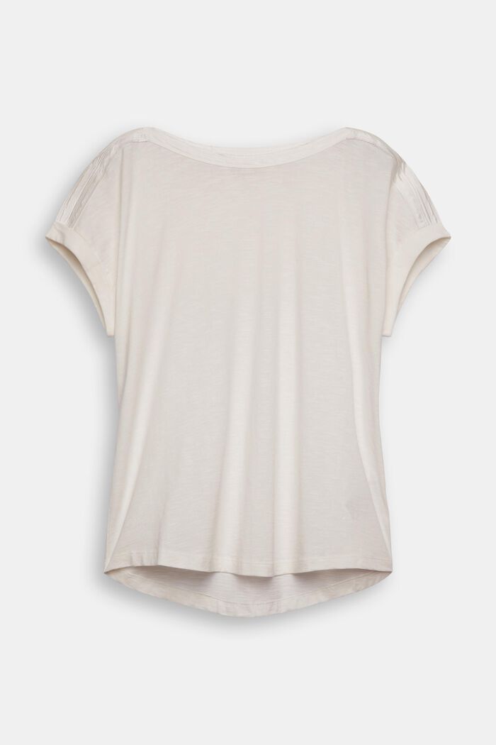CURVY T-shirt met boothals, OFF WHITE, overview