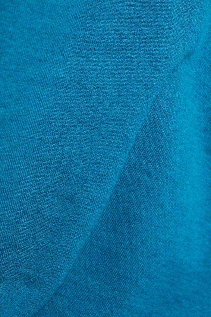 Trui met borstzak, TEAL BLUE, detail image number 1