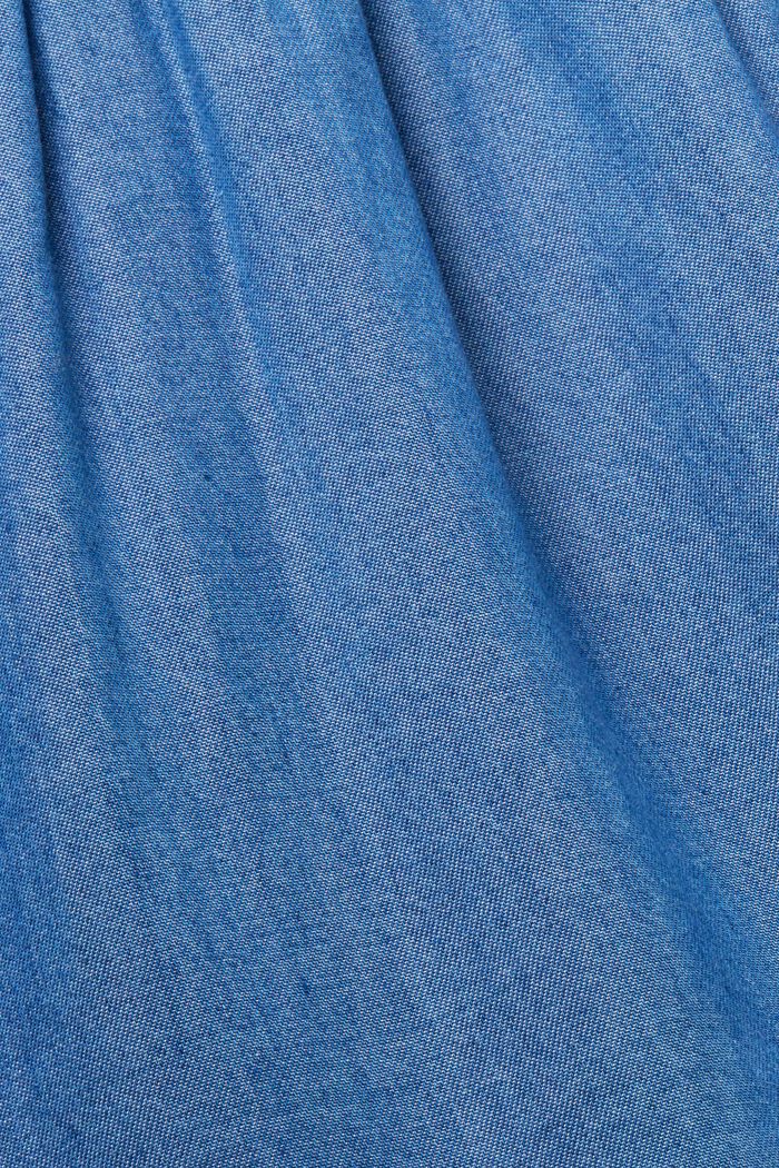 Gelaagde mini-jurk van denim, BLUE MEDIUM WASHED, detail image number 5