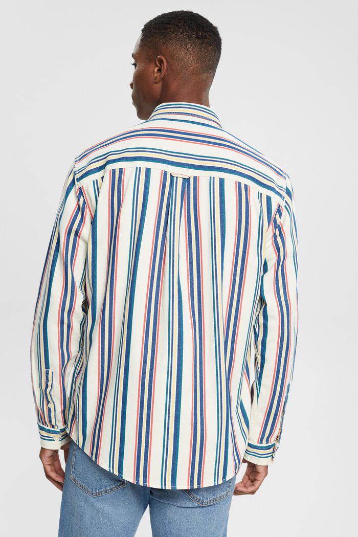 Meerkleurig gestreept overhemd met buttondownkraag, ICE, detail image number 3