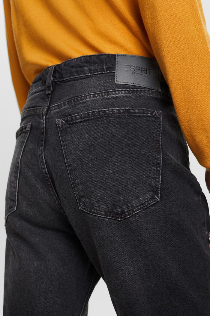 Jeans met retrolook en relaxed fit, BLACK DARK WASHED, detail image number 4