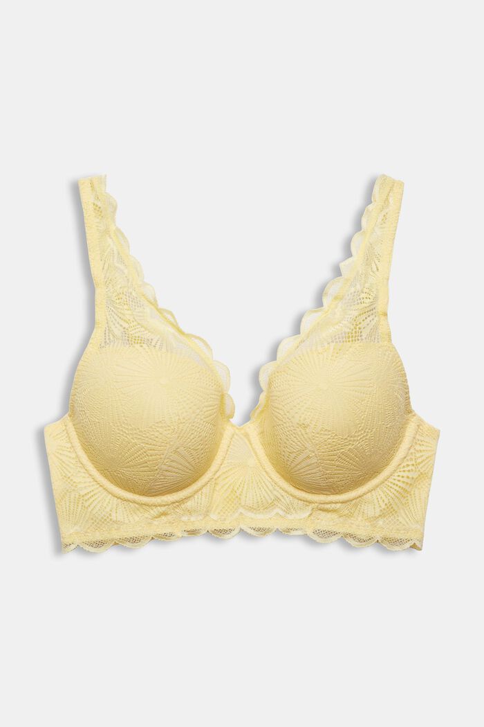 Bras with wire, LIGHT YELLOW, overview