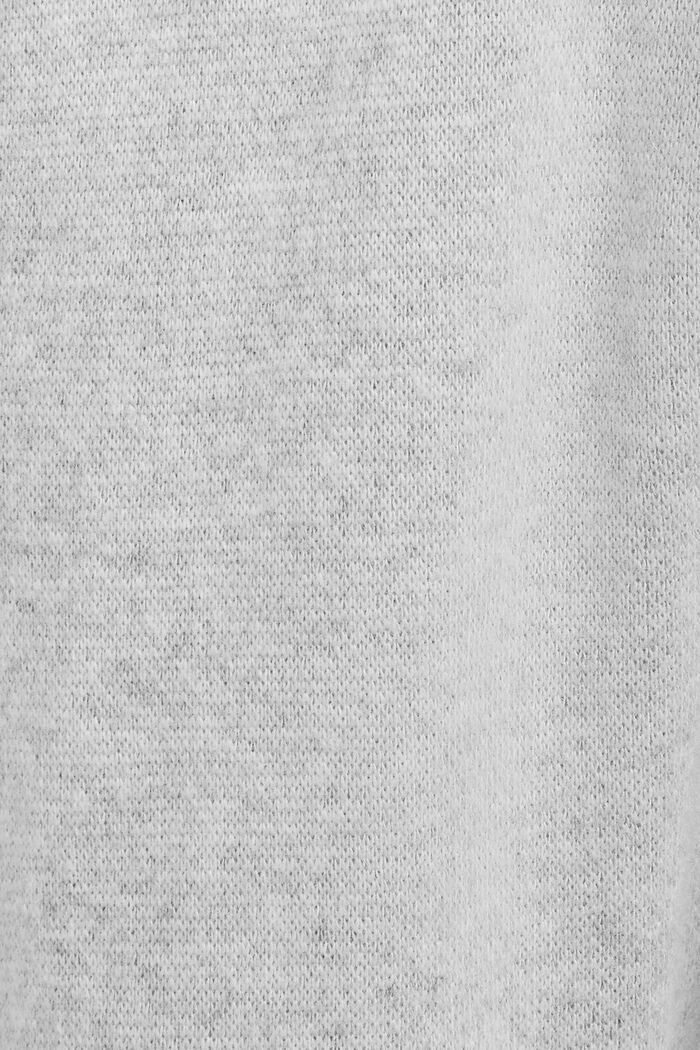 Sweatbroek van wol en kasjmier met Noors patroon, LIGHT GREY, detail image number 4