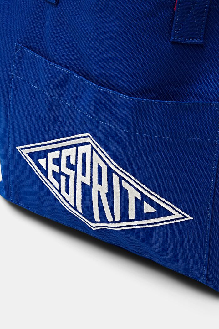 Canvas tote bag met logo, BRIGHT BLUE, detail image number 1