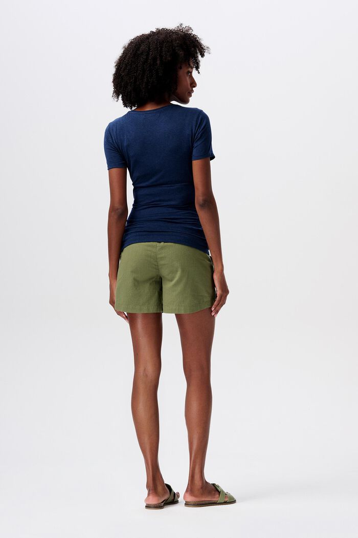 MATERNITY under-the-bump-short, OLIVE GREEN, detail image number 2