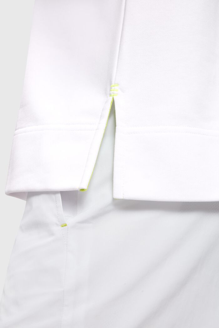 Sweatshirt met comfortabele pasvorm en neonkleurige print, WHITE, detail image number 3