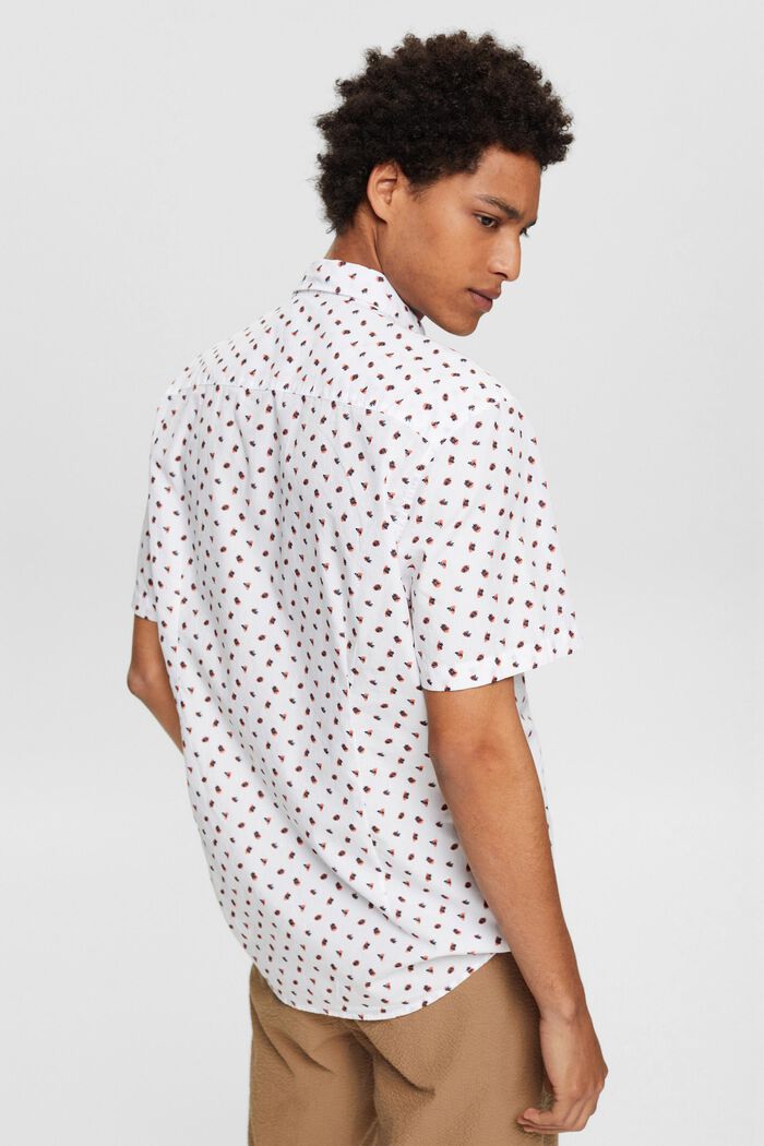 Jersey overhemd met print, WHITE, detail image number 3