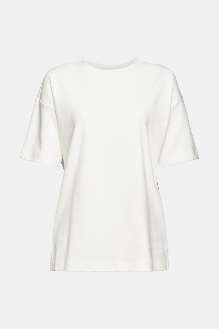 Oversized T-shirt van katoen, OFF WHITE, detail image number 7