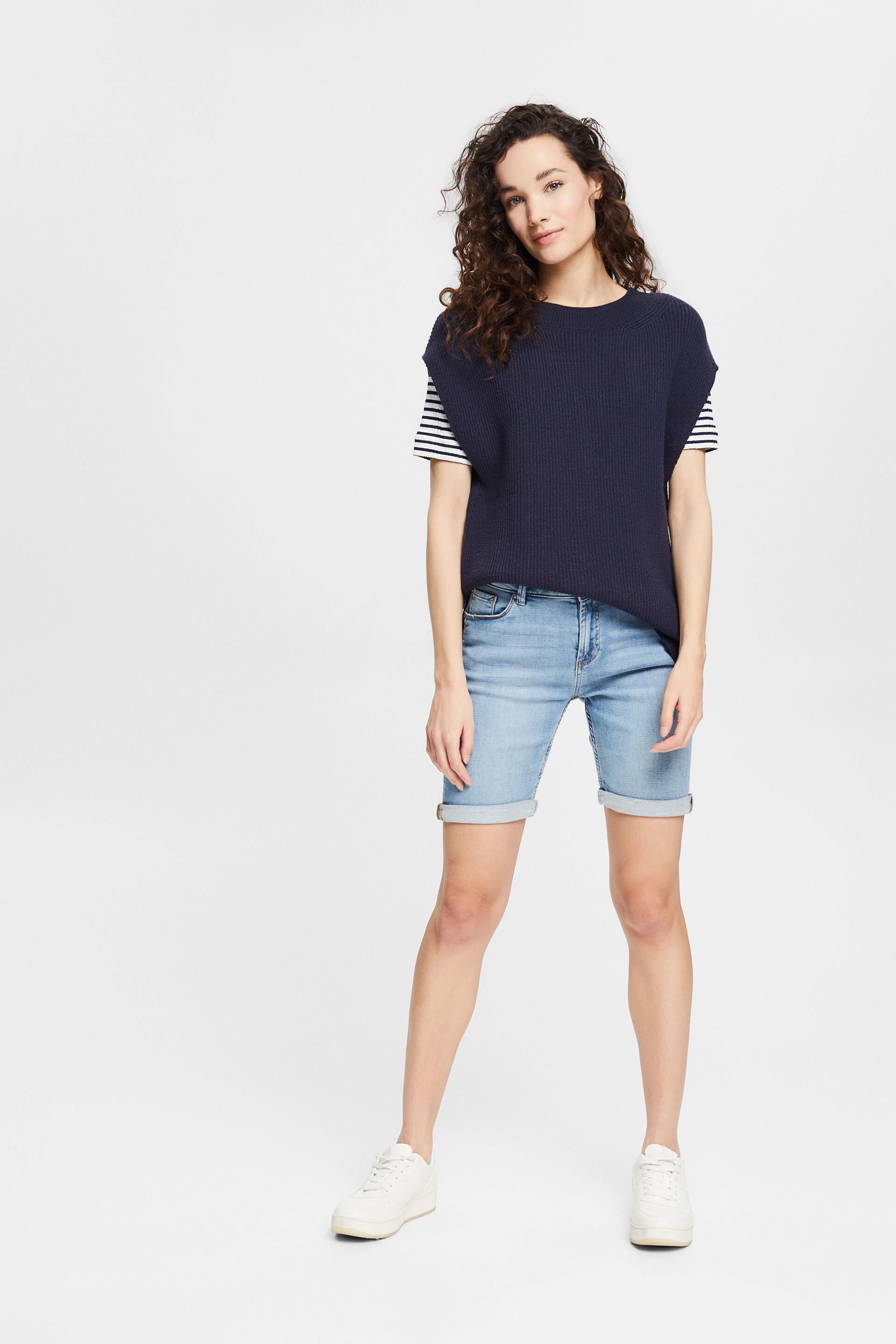 Dames Kleding voor voor Shorts voor Jeans en denim shorts Esprit De Corp S01641 Sweatshirt Voor in het Groen 
