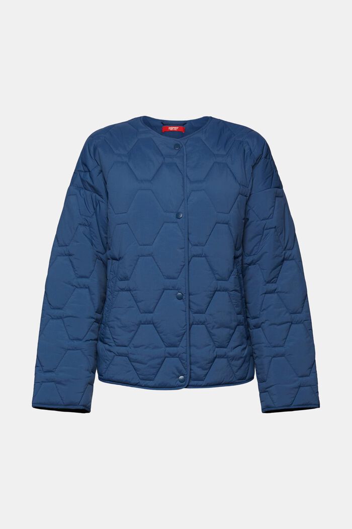Gerecycled: lichte gewatteerde jas, GREY BLUE, detail image number 5