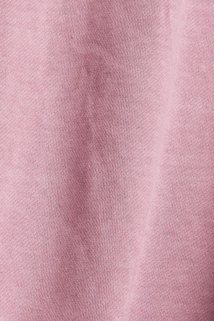 Sweatshirt van 100% biologisch katoen, MAUVE, detail image number 4