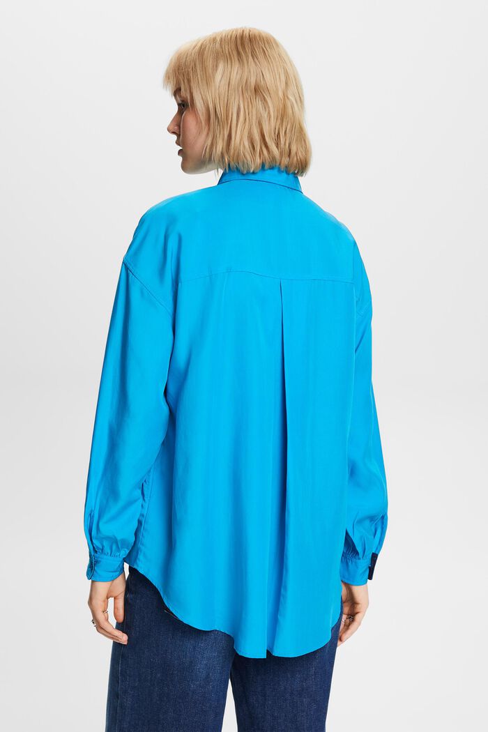 Oversized overhemdblouse, BLUE, detail image number 3