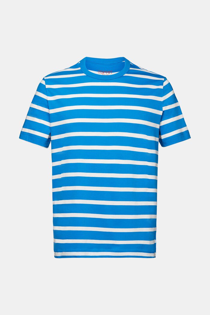Gestreept T-shirt van katoen-jersey, BLUE, detail image number 7
