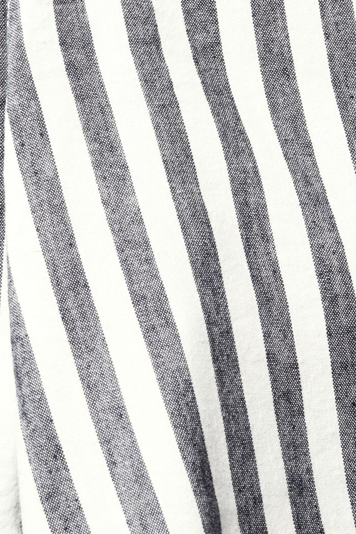 Met linnen: gestreepte short, OFF WHITE, detail image number 4