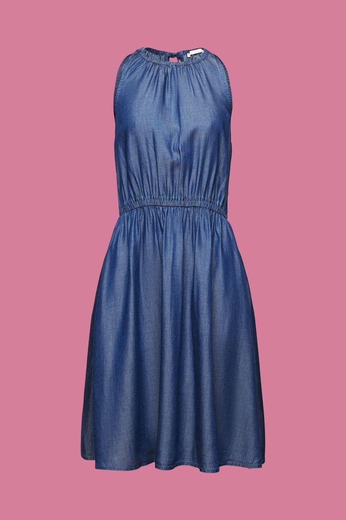 Mini-jurk met denim look, TENCEL™, BLUE DARK WASHED, detail image number 6