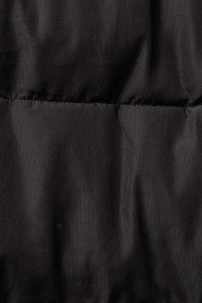 Lange gewatteerde jas, BLACK, detail image number 4