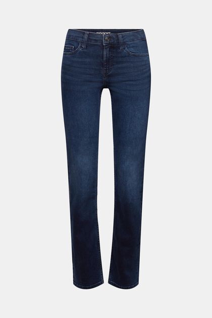 Straight fit jeans met middelhoge taille