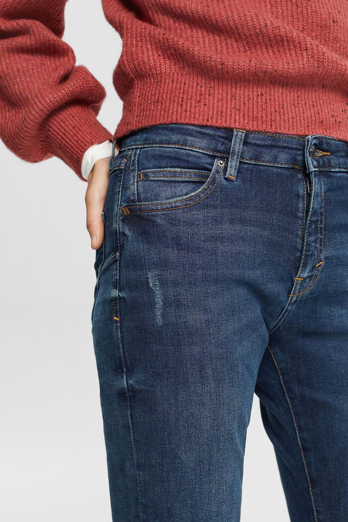 Jeans met rechte pijpen, BLUE DARK WASHED, detail image number 2