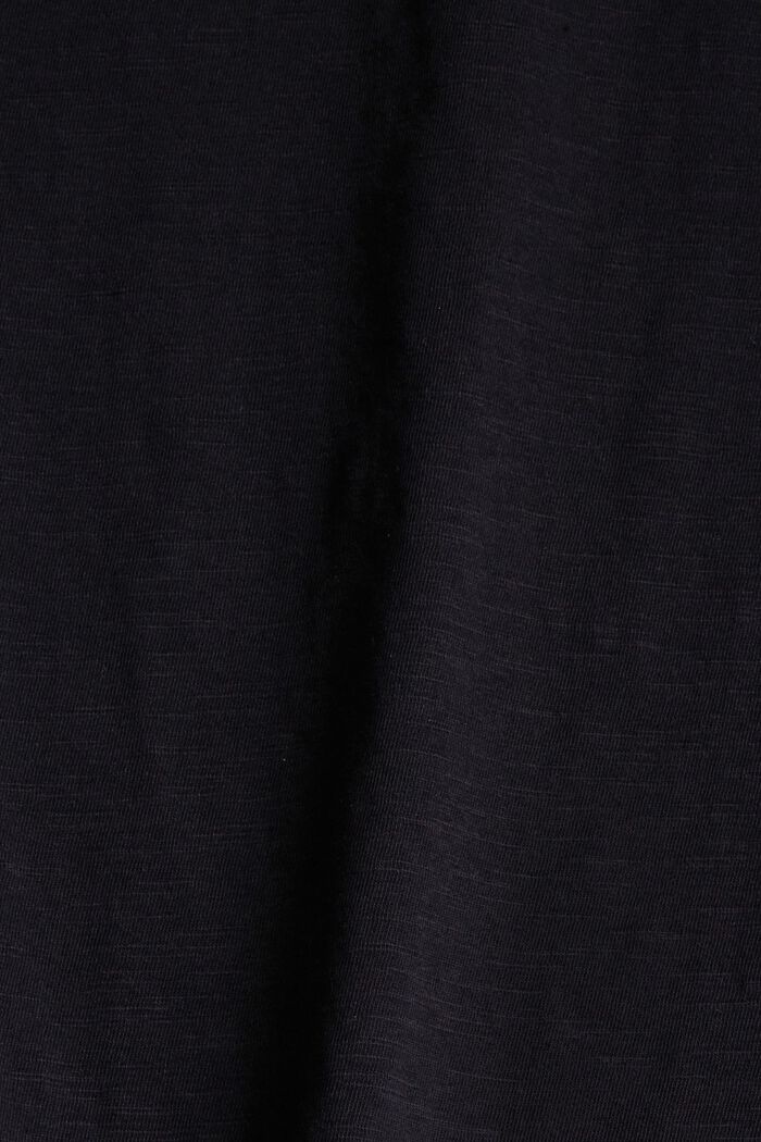 T-shirt van 100% katoen, BLACK, detail image number 4