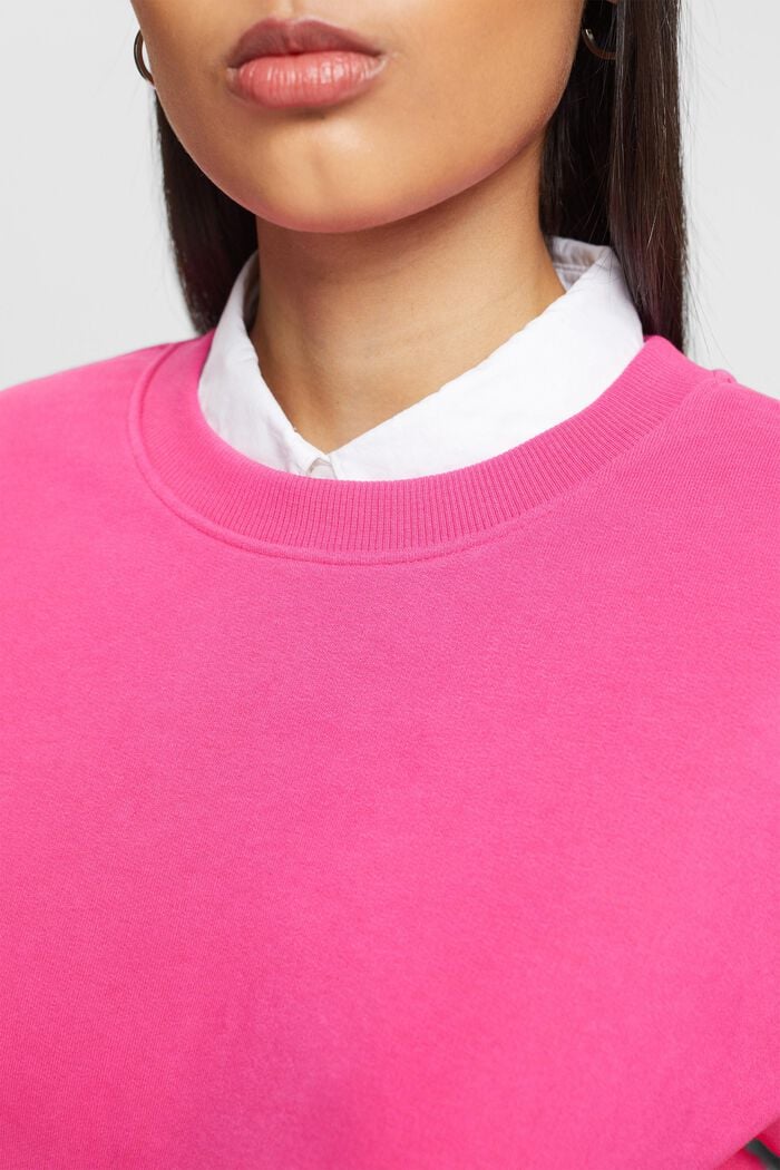 Sweatshirt met comfortabele pasvorm, PINK FUCHSIA, detail image number 2