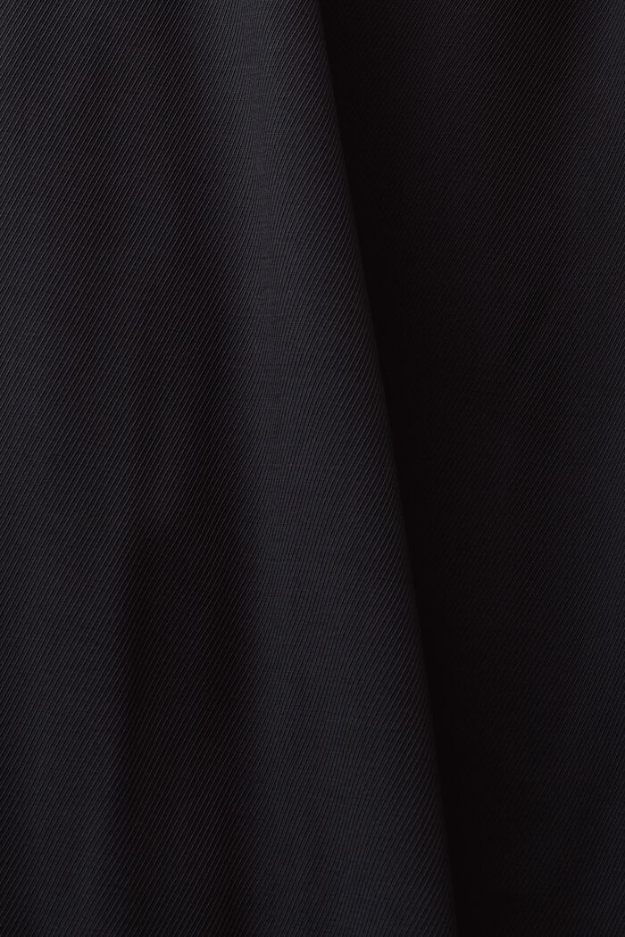 Pull-on broek van twill met wijde pijpen, BLACK, detail image number 5