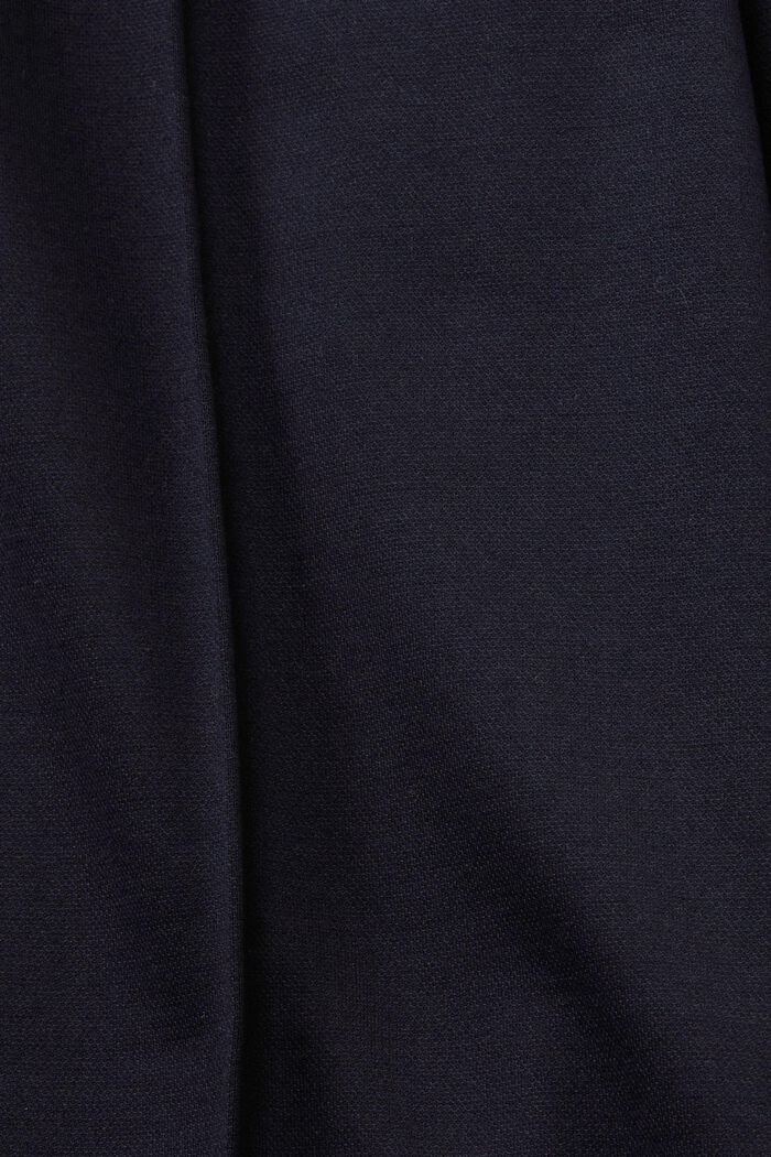 Geweven broek met wijde pijpen, DARK BLUE, detail image number 6