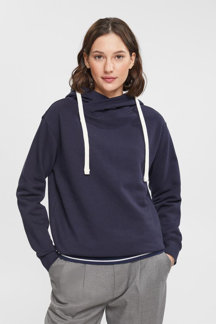 Hoodie sweatshirt, NAVY, detail image number 0