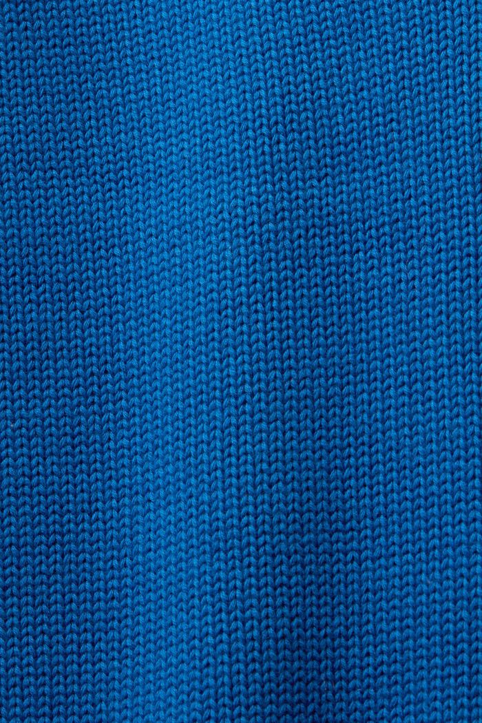 Katoenen trui met turtleneck, BRIGHT BLUE, detail image number 5