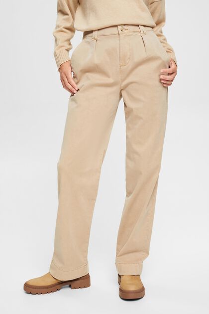 High rise-chino, TENCEL™, SAND, overview