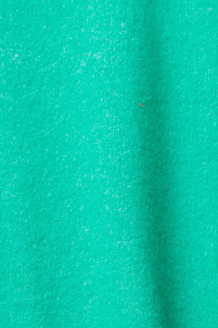 Trui met opstaande kraag van een wolmix, LIGHT GREEN, detail image number 5