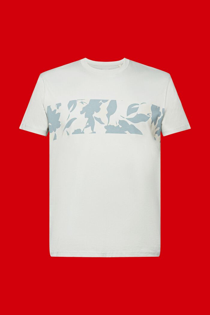 T-shirt met print op de voorkant, 100% katoen, LIGHT GUNMETAL, detail image number 6