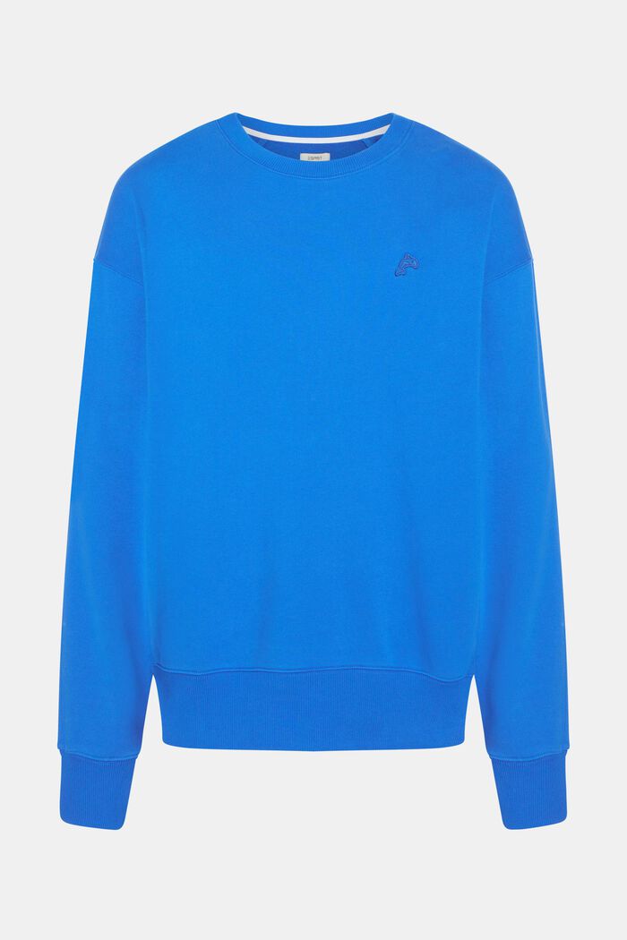 Sweatshirt, BLUE, overview