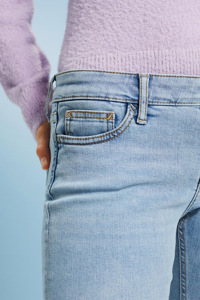 Skinny jeans met lage taille, BLUE LIGHT WASHED, detail image number 2