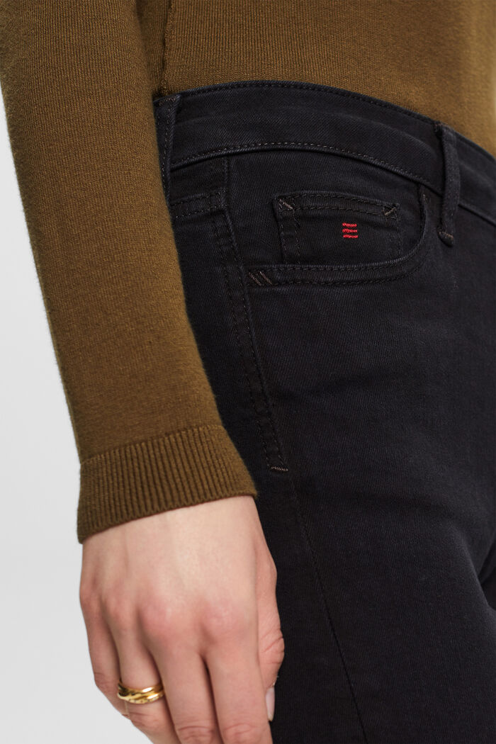 Premium skinny jeans met hoge taille, BLACK DARK WASHED, detail image number 2