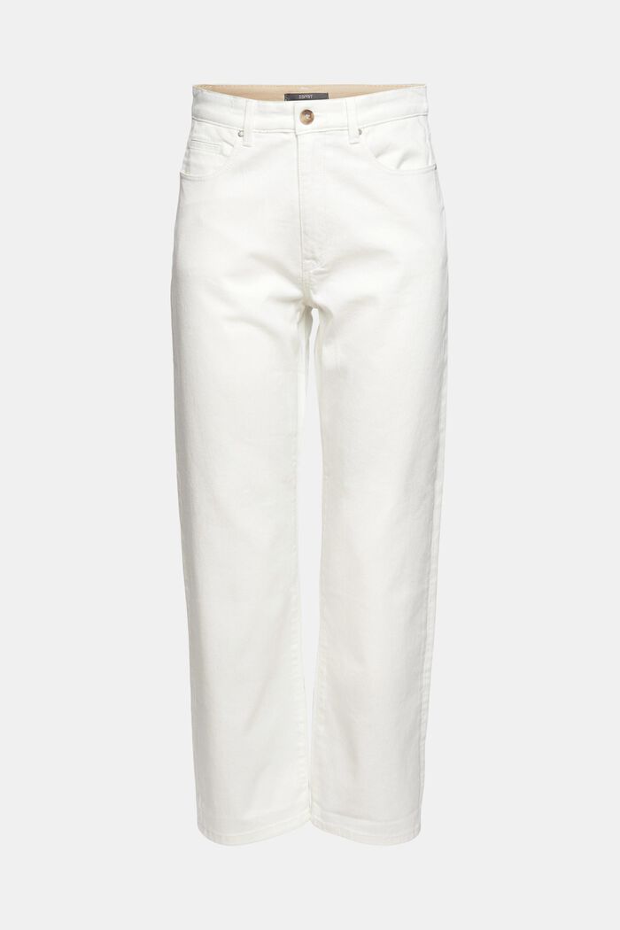 Jeans met rechte pijpen, OFF WHITE, detail image number 6