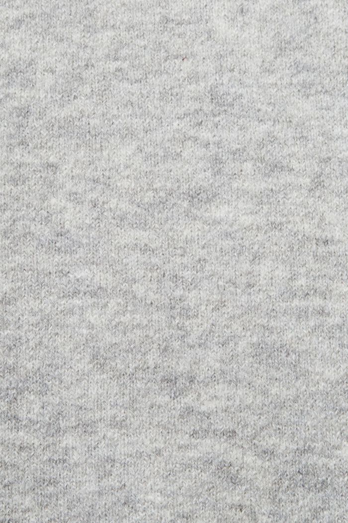 Gebreid mouwloos vest van een wolmix, LIGHT GREY, detail image number 4