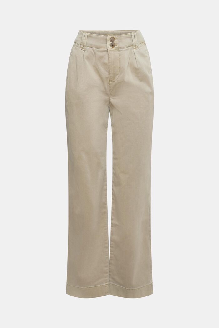 High rise-chino, TENCEL™, PALE KHAKI, overview