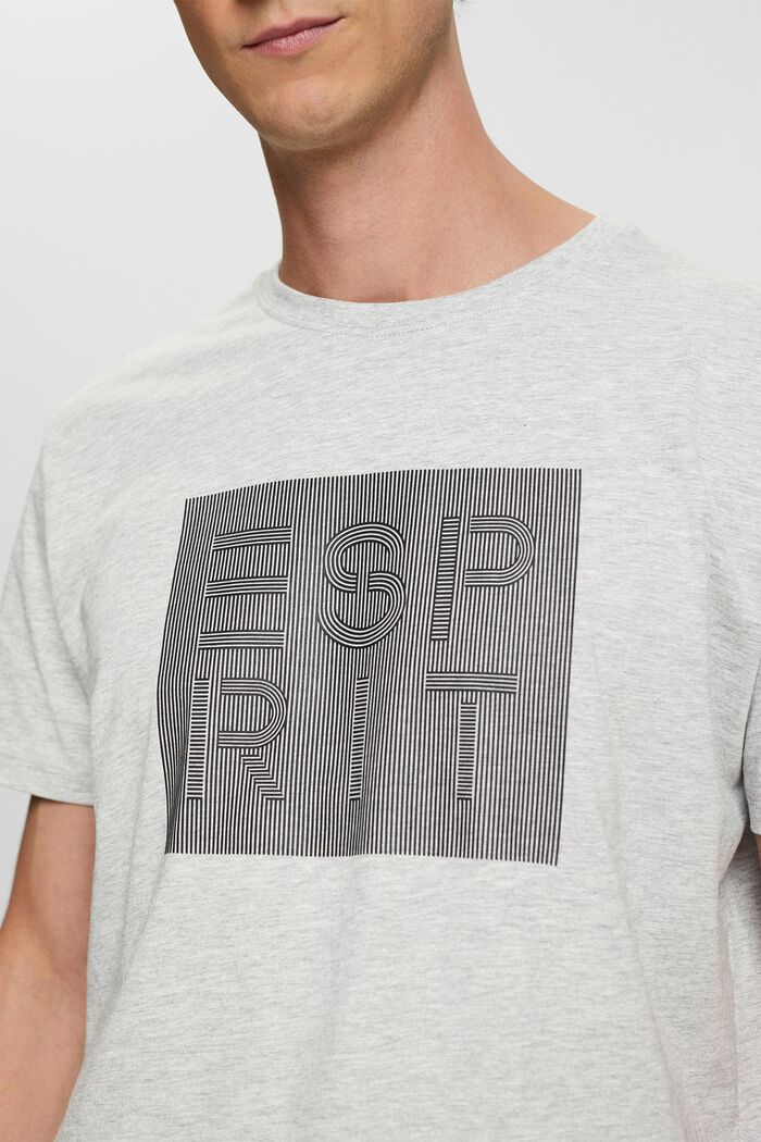 T-shirt met logoprint, LIGHT GREY, detail image number 2