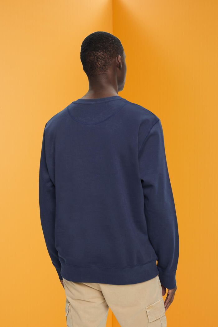 Sweatshirt met print op de voorkant, NAVY, detail image number 3