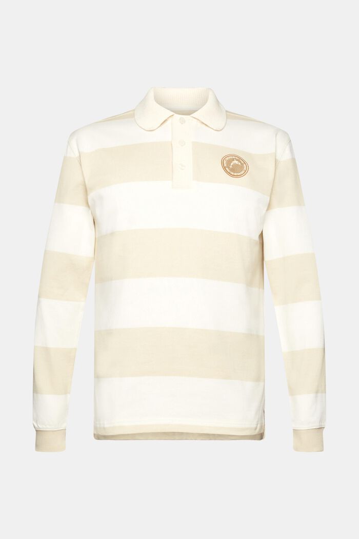 Gestreepte rugbypolo, OFF WHITE, detail image number 6