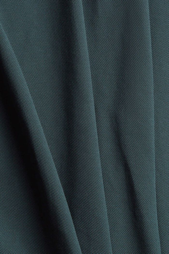 Piqué poloshirt van pima katoen, TEAL BLUE, detail image number 5