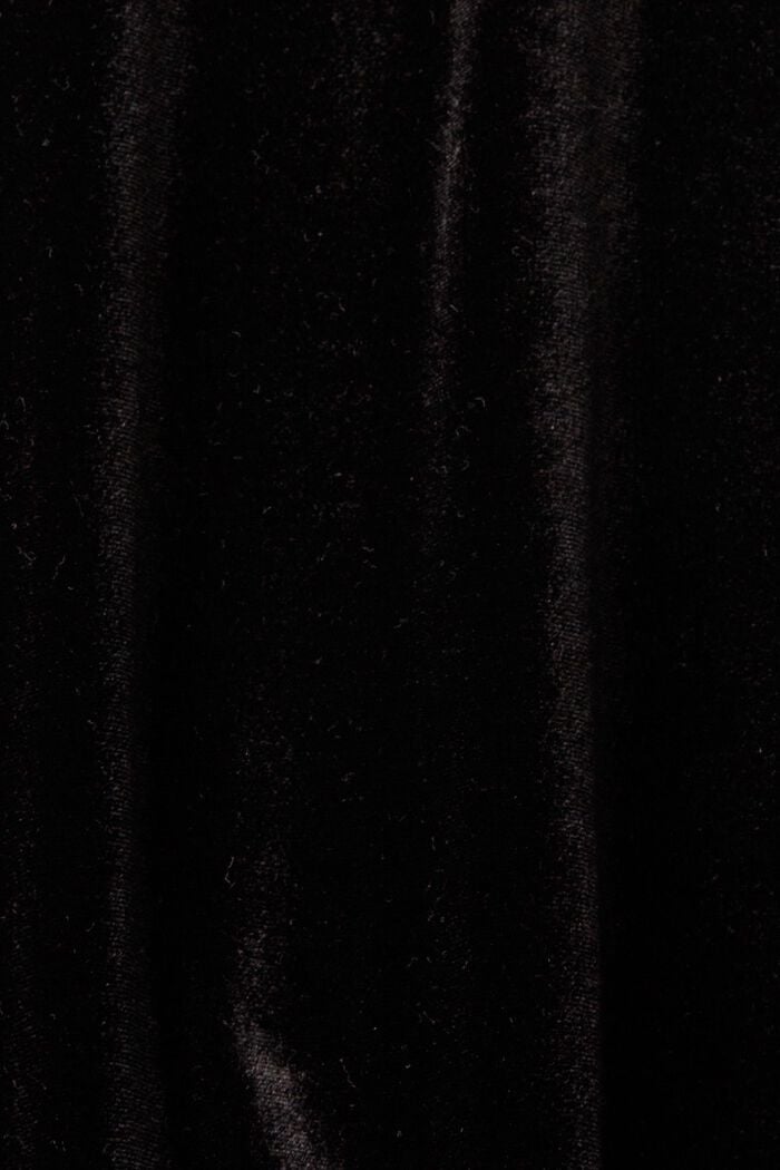 Fluwelen jurk met cut-out, BLACK, detail image number 6