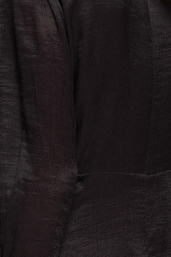 Midi-jurk met asymmetrische zoom, BLACK, detail image number 5