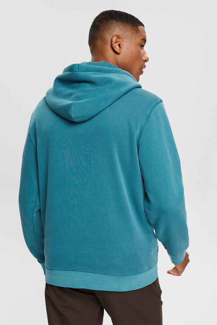 Sweatshirt met capuchon, TEAL BLUE, detail image number 3
